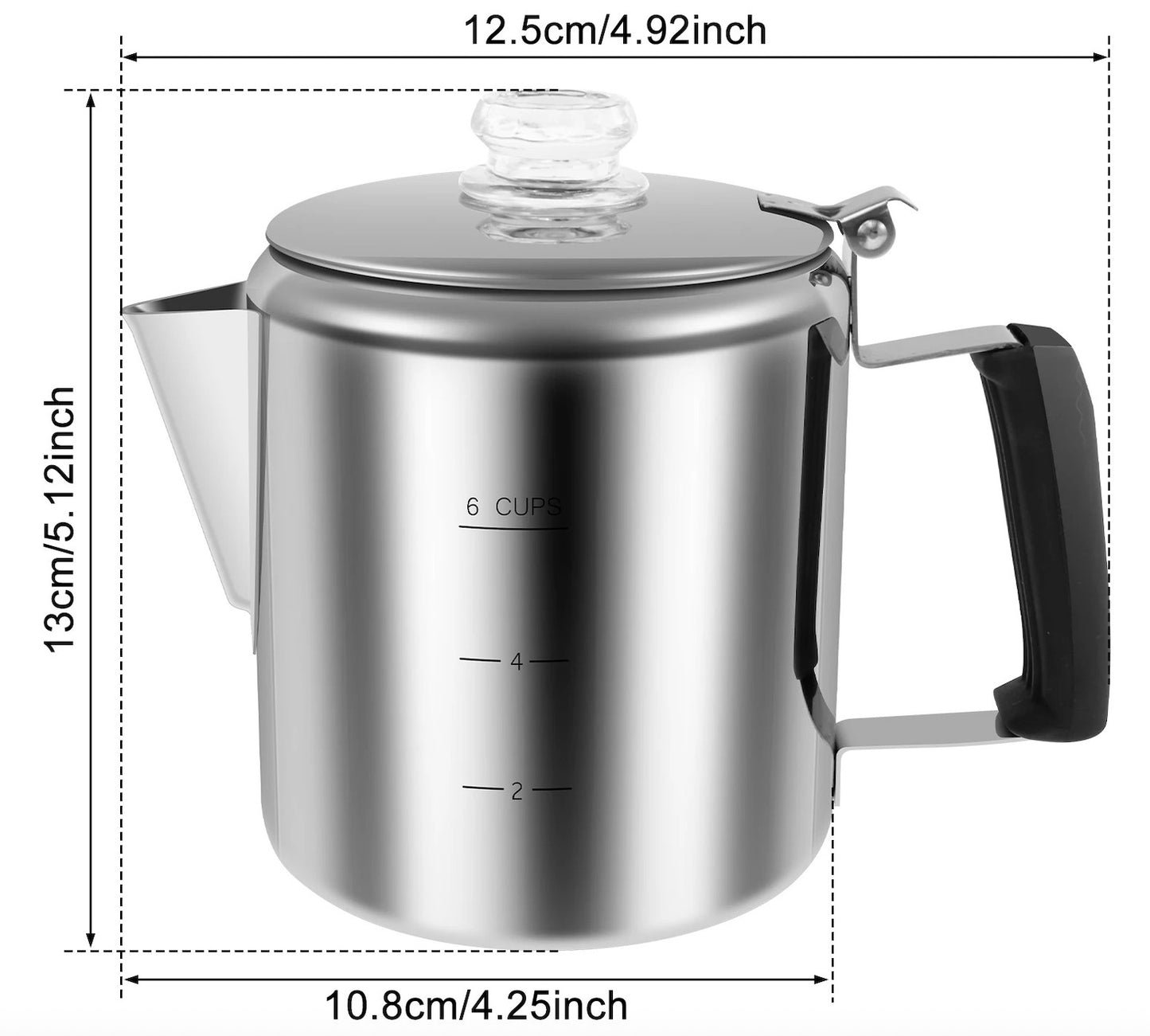 cafetiere percolateur 13 x 10.8 cm