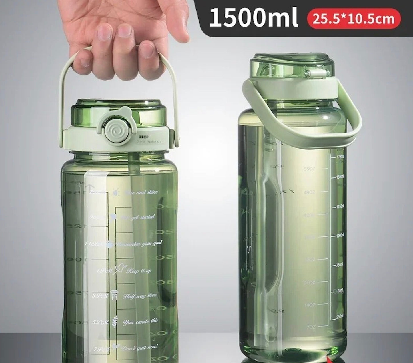dimensions gourde 1.5l