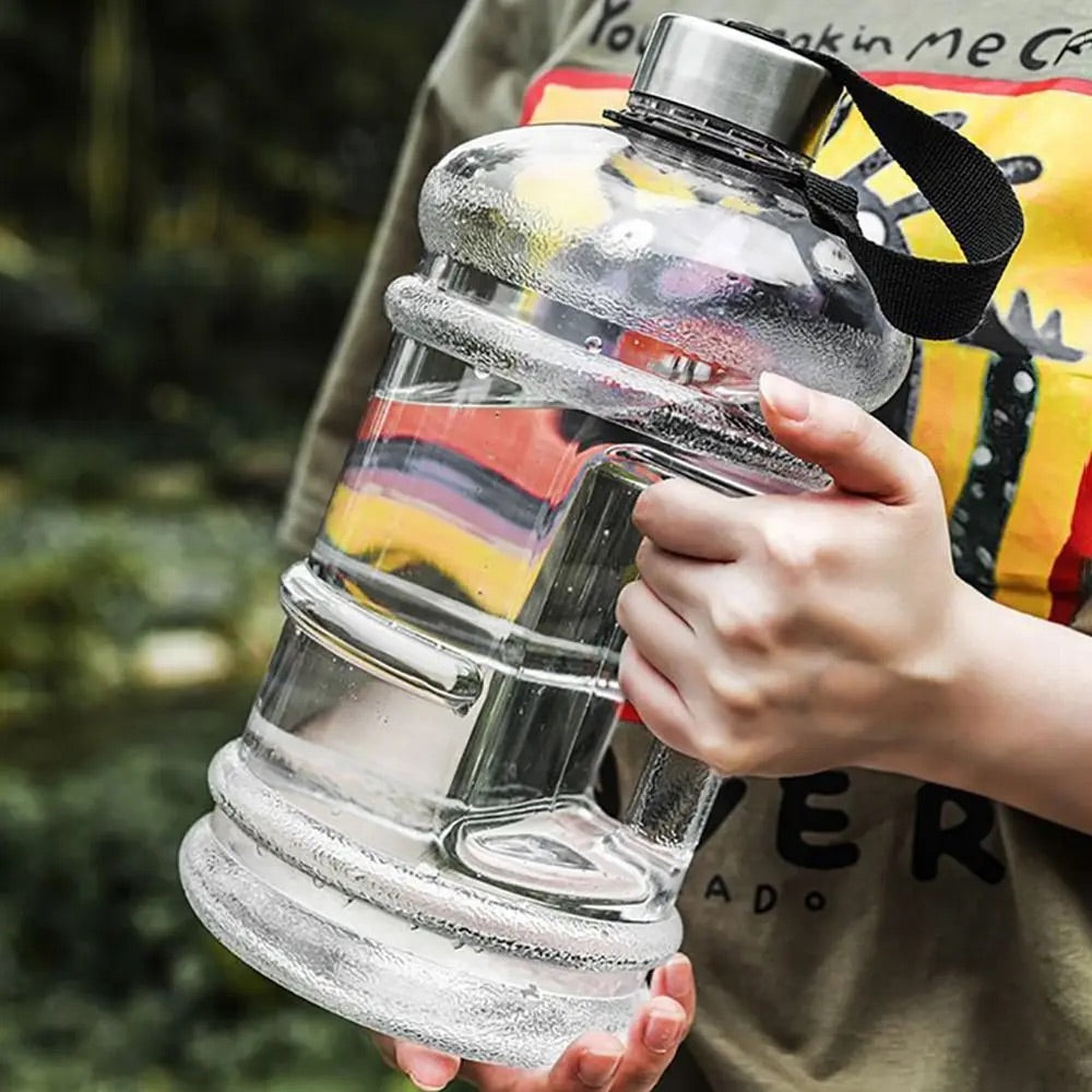 gourde 2l transparente marque quantité eau