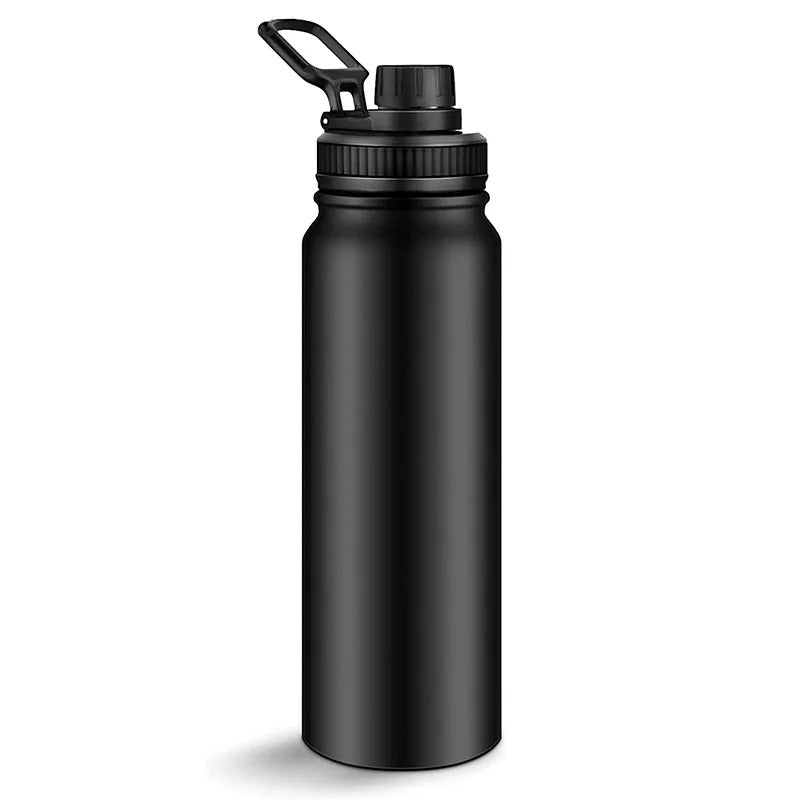 gourde thermos noire élégante