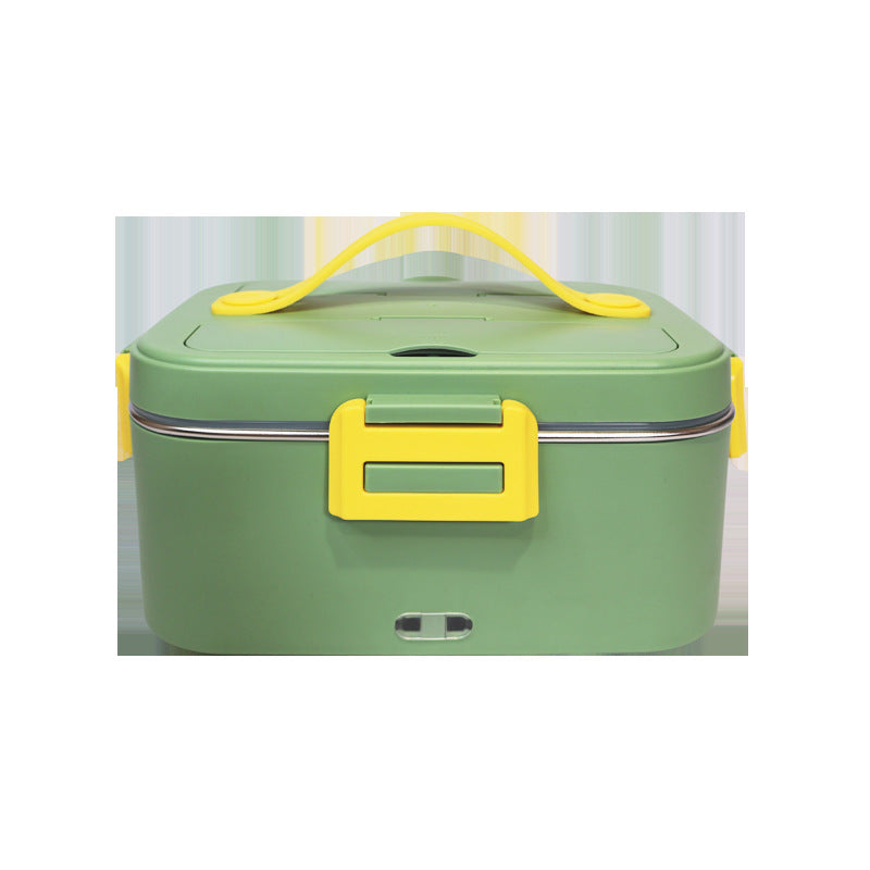 Lunch box chauffante verte et jaune