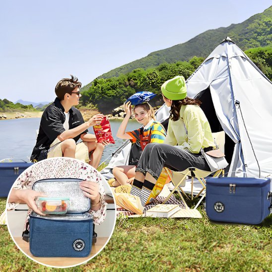 Amis camping lac sac isotherme repas