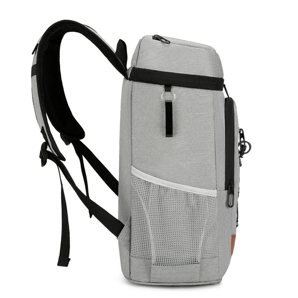 bandoulières sac a dos glaciere gris