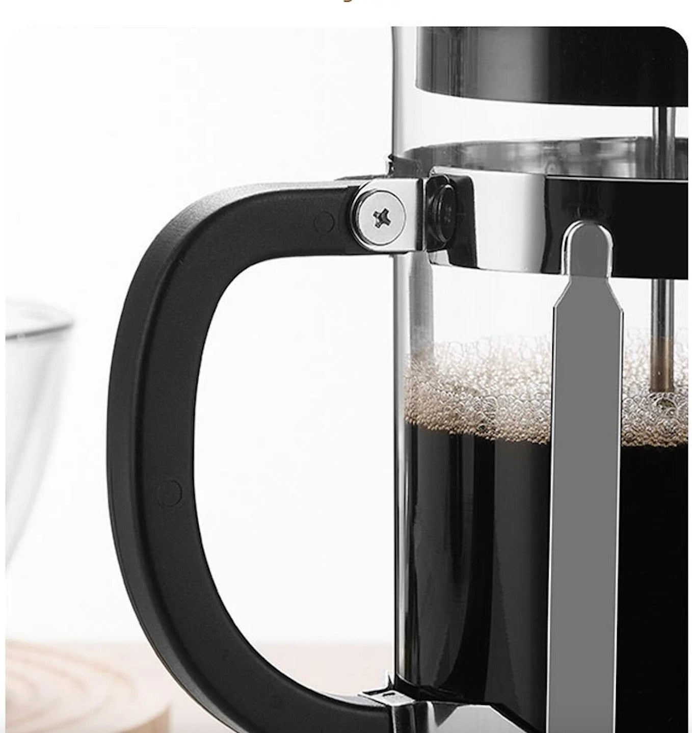 cafetiere a piston 2 tasses poignée ergonomique reste froide