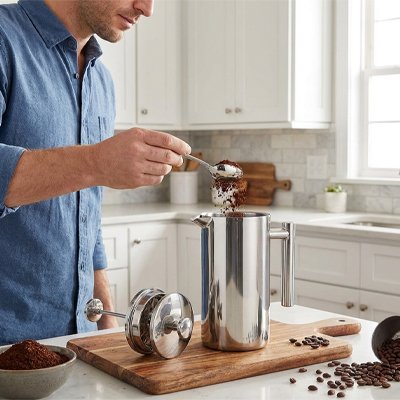 Cafetière à piston facile à utiliser