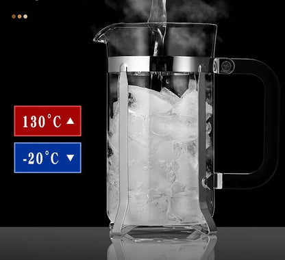 cafetière à piston supporte température 130 degrés ou moins 20 degrés