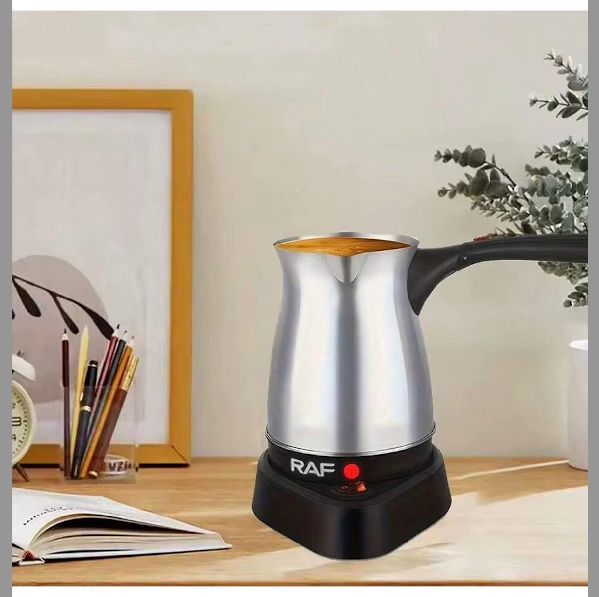 cafetiere camping car argent