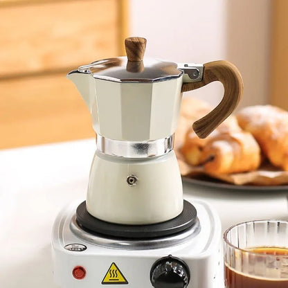 cafetiere camping sur réchaud électrique portable
