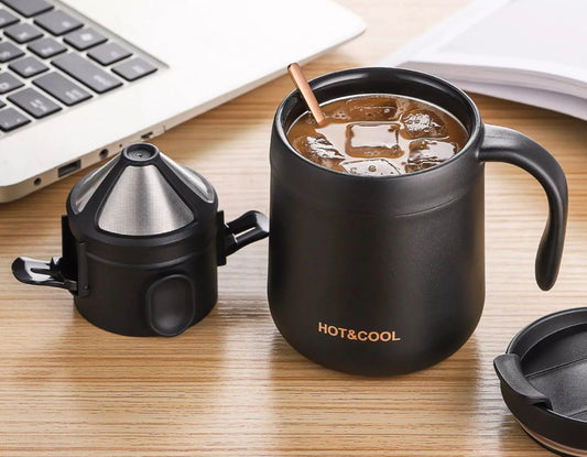 cafetière filtre manuelle noire mat