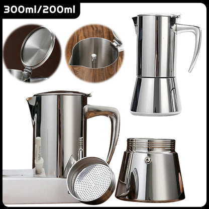 cafetiere italienne en inox 304