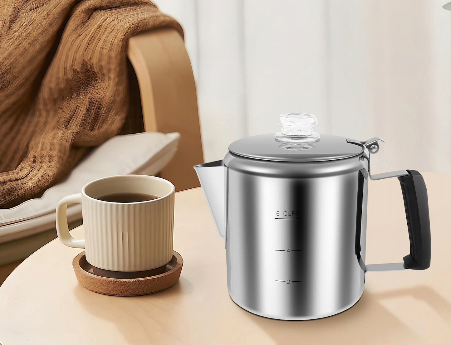 cafetiere percolateur maison ou camping