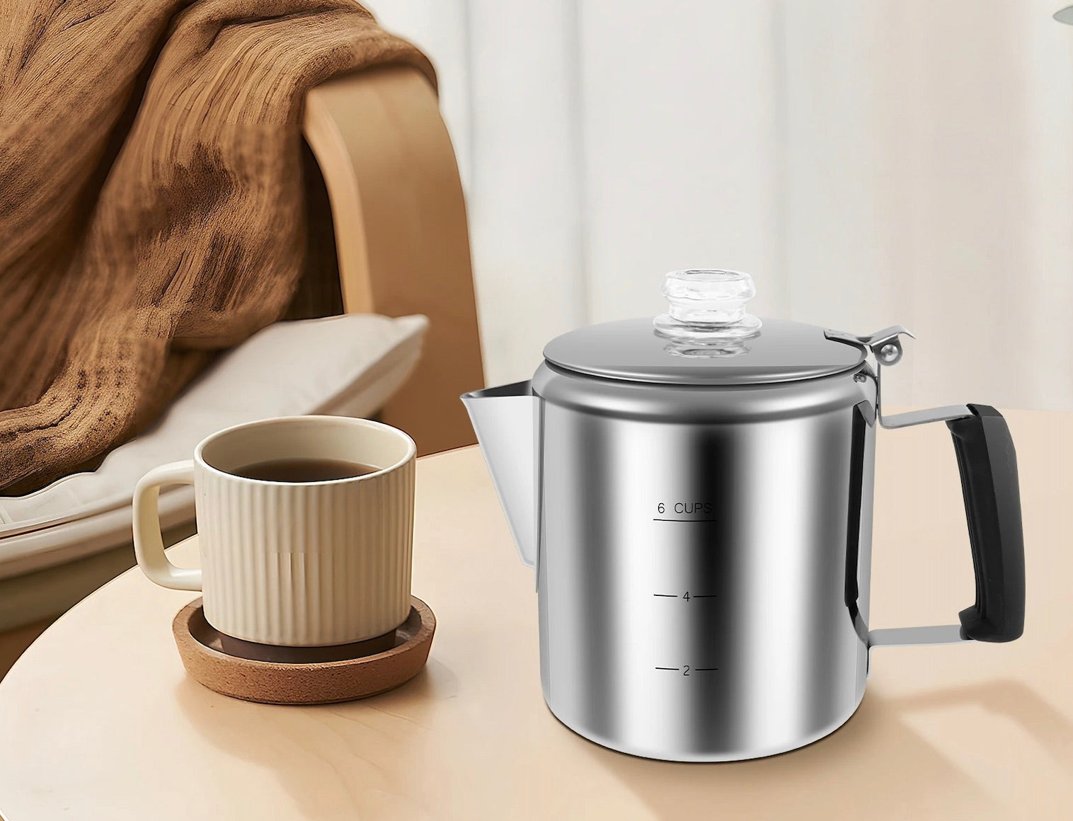 cafetiere percolateur maison ou camping