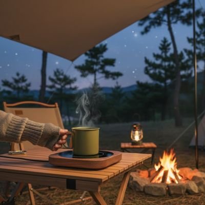 Chauffe tasse pratique pour réchauffer boissons campeurs outdoor