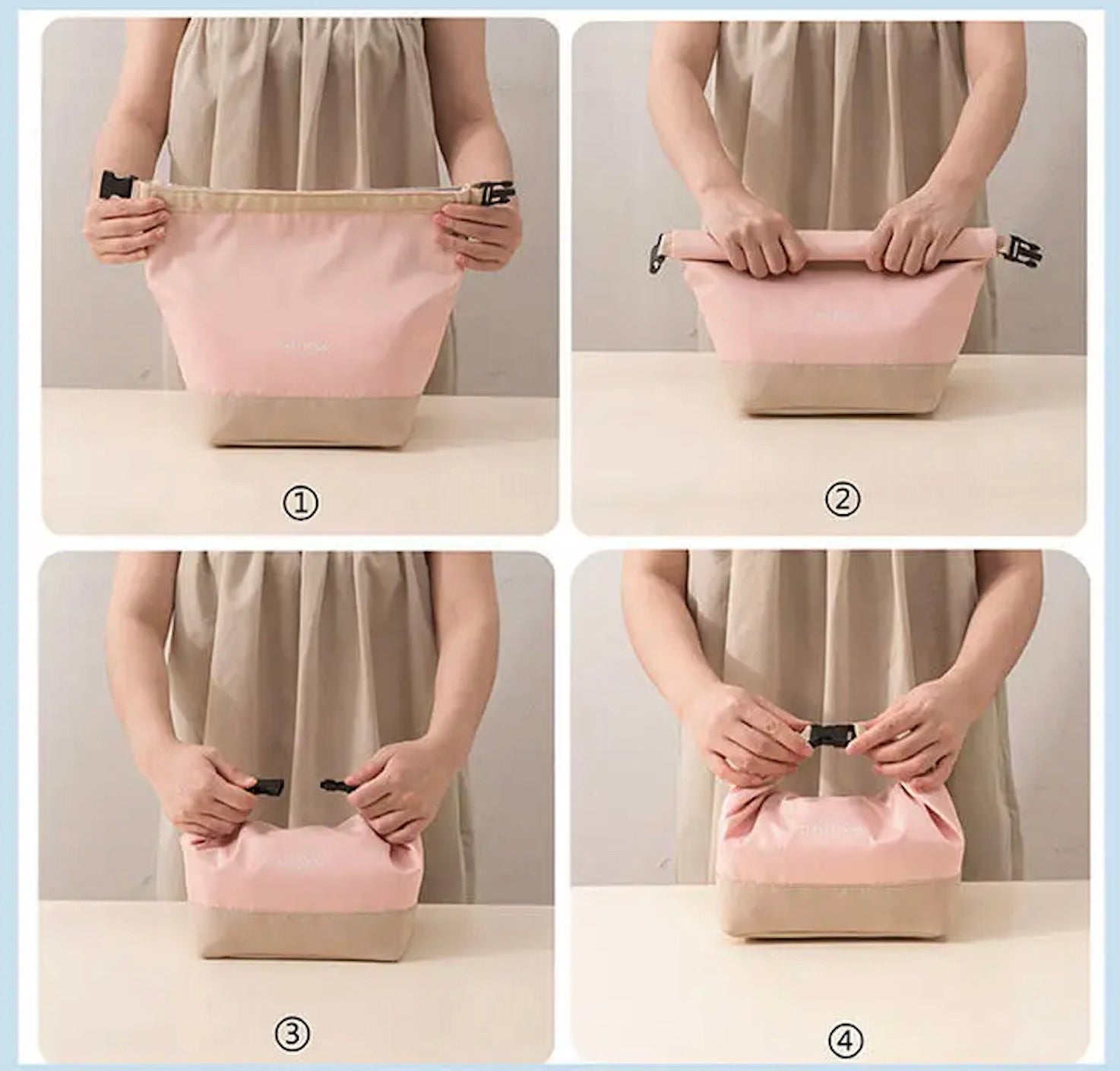 comment plier sac repas isotherme femme