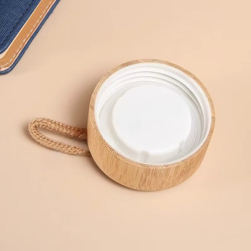 couvercle bambou étanche gourde en verre