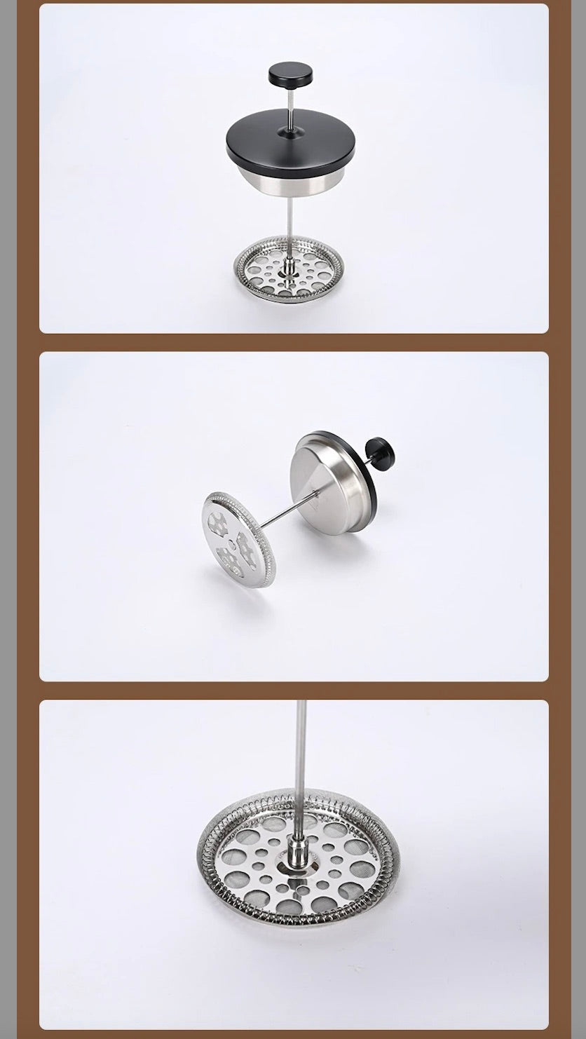 détails composition filtre cafetière à piston