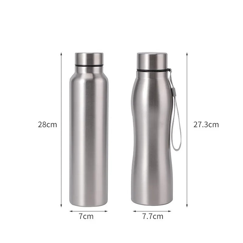 dimensions gourde inox classique ou arrondie
