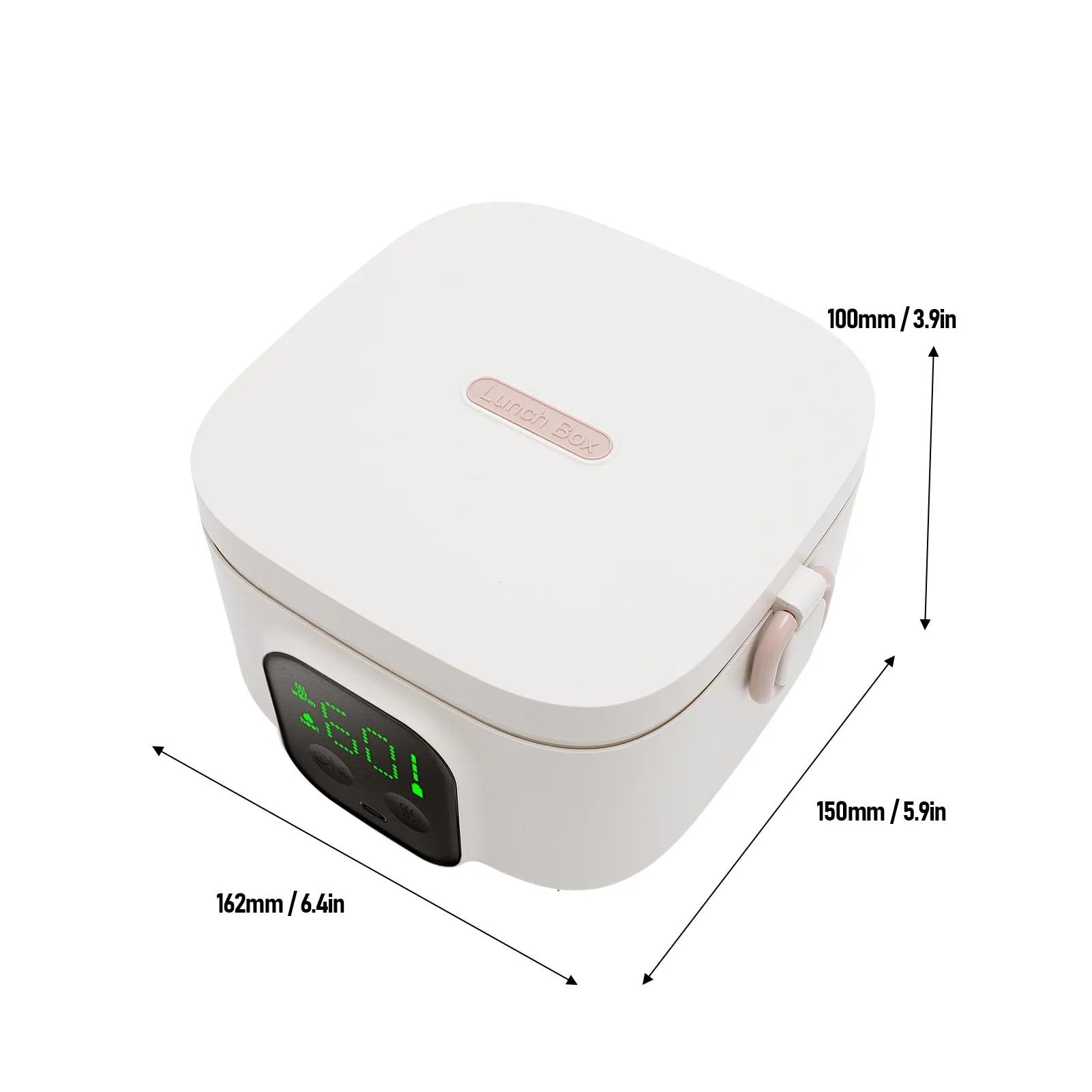 dimensions lunch box electrique beige clair