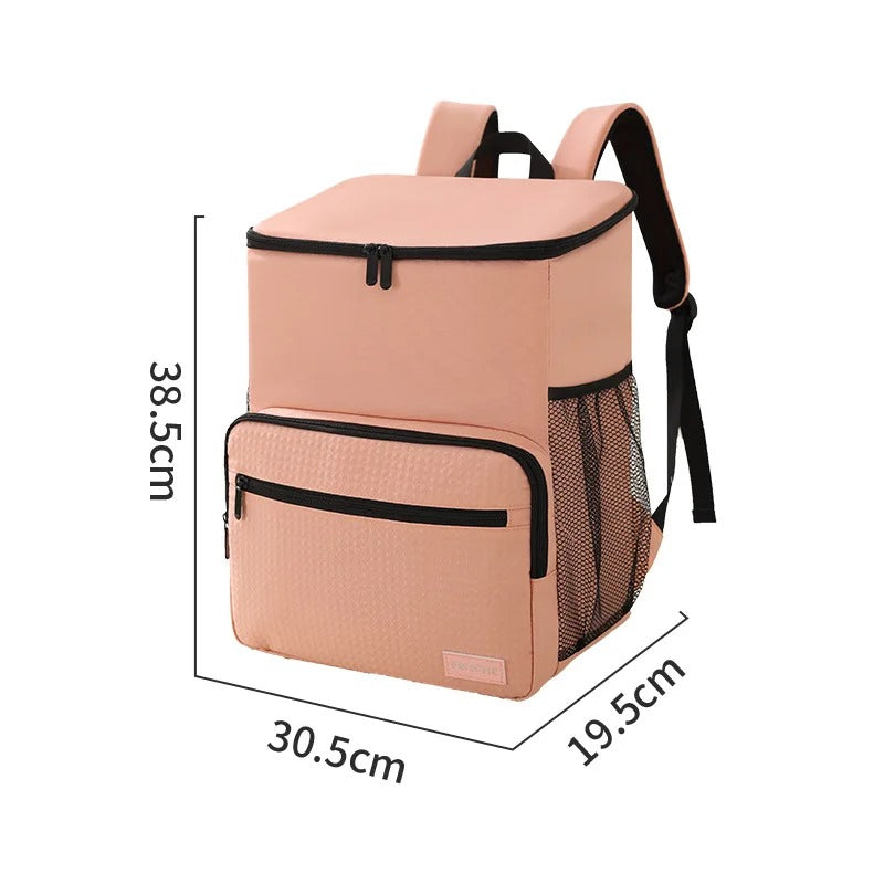 Dimensions sac a dos glaciere rose