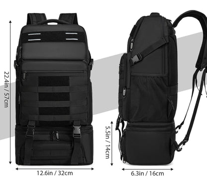 dimensions sac à dos isotherme 2 en 1 noir