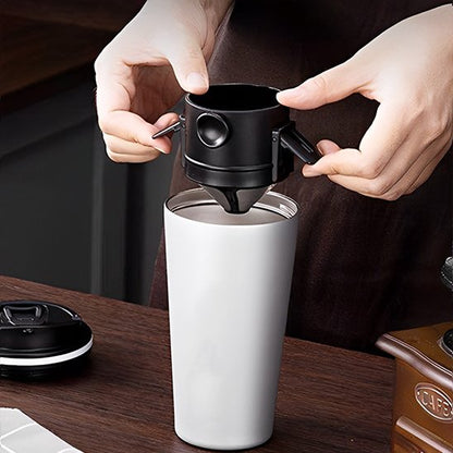 Filtre café avec oreilles ajustables pour tenir sur différents contenants