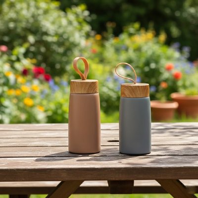 Gobelet isotherme disponible en deux couleurs plein air