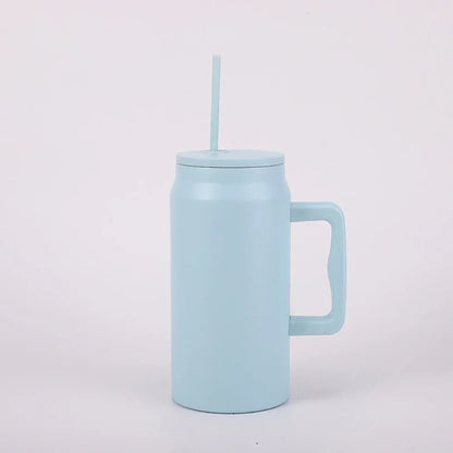 gourde 1 5 litre bleue avec paille