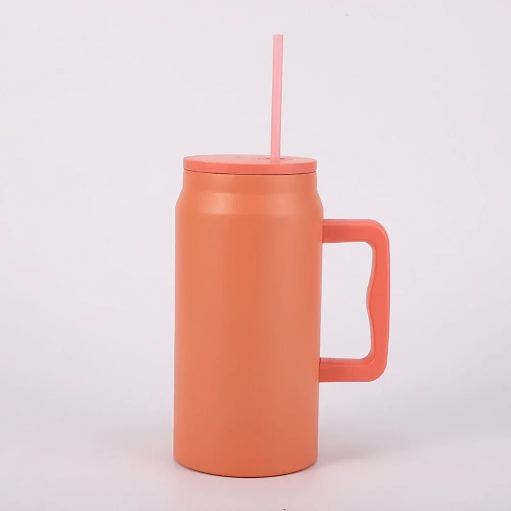 gourde 1 5 litre orange paille