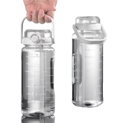 gourde 1.5l blanche face et dos