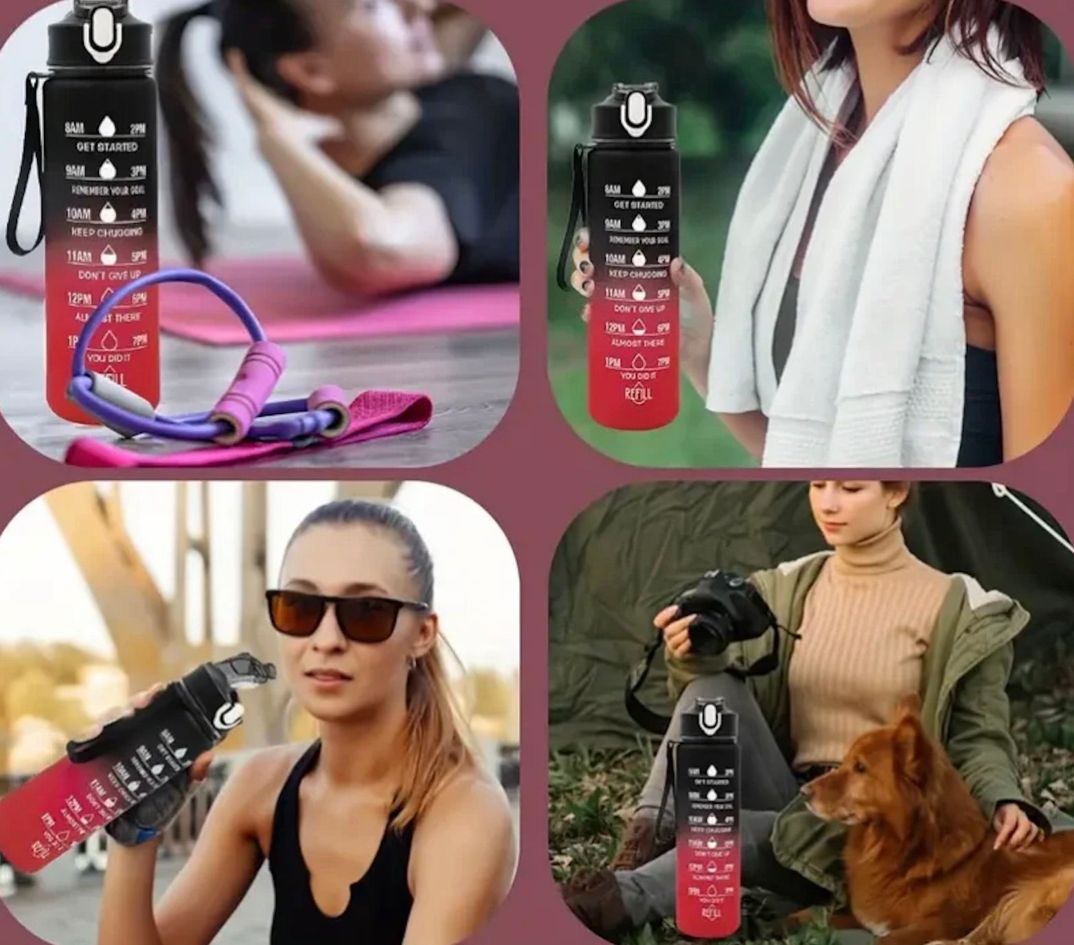 gourde adaptée pour plusieurs activités