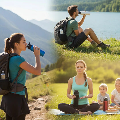 gourde aluminium hydratation randonnées pique-niques camping