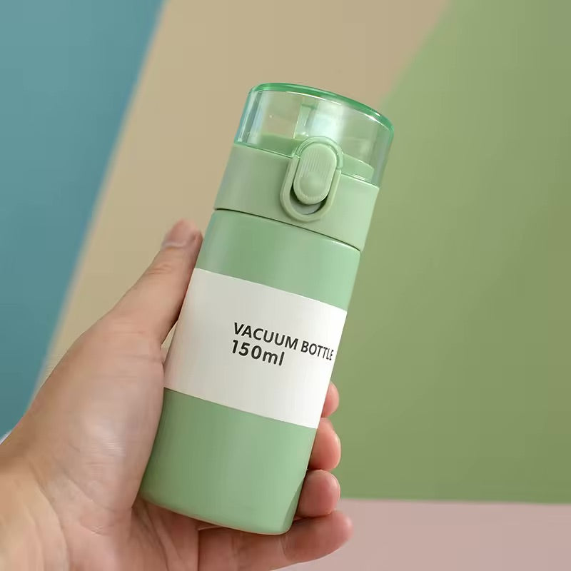 gourde avec paille verte 150 ml