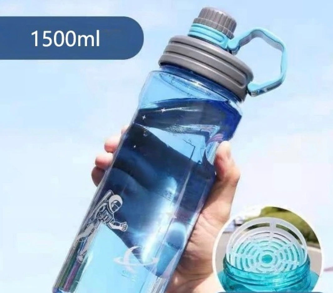 gourde bleue-1500 ml avec filtre