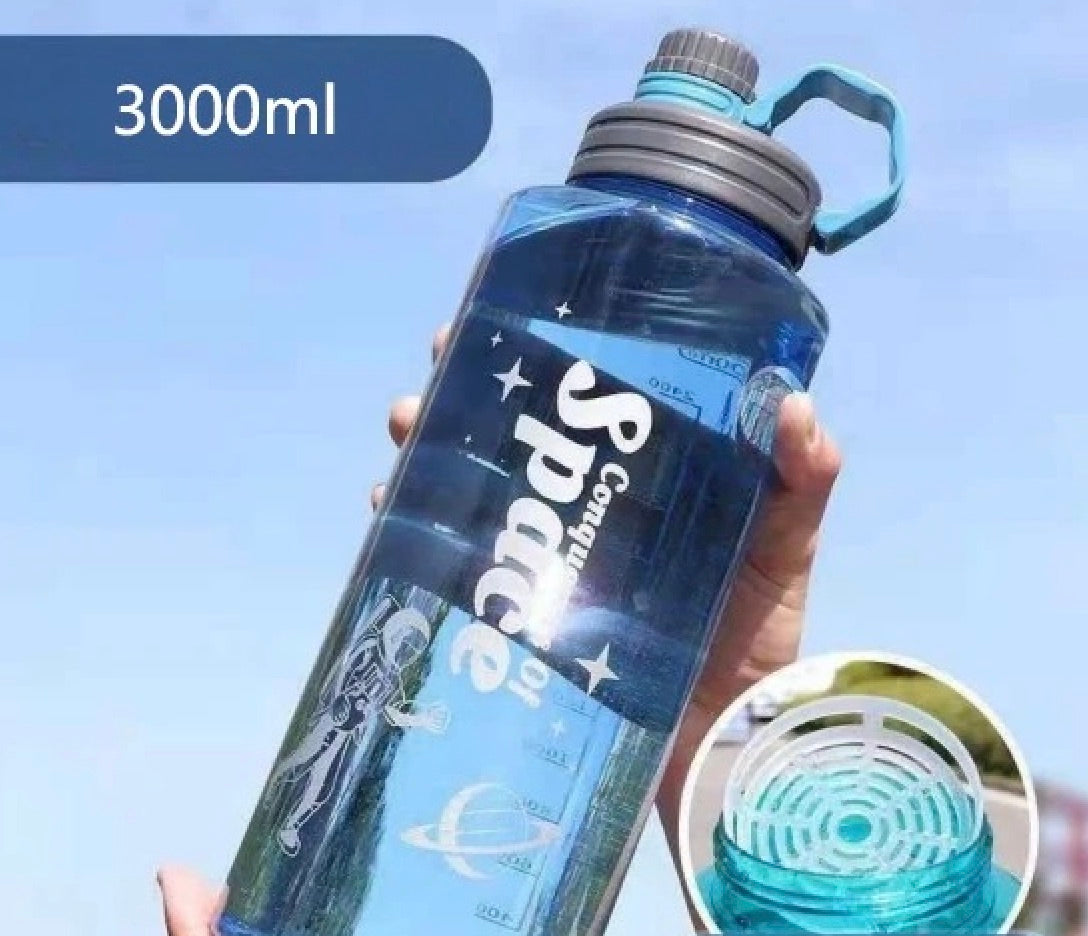 gourde bleue 3000 ml avec filtre