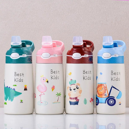 gourde enfant isotherme en quatre couleurs