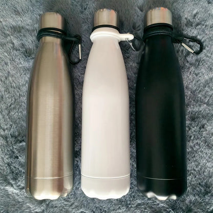 gourde isotherme 1l trois différentes couleurs bronze blanc ou noir