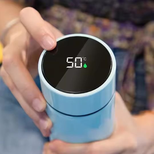 Gourde isotherme avec affichage température liquide