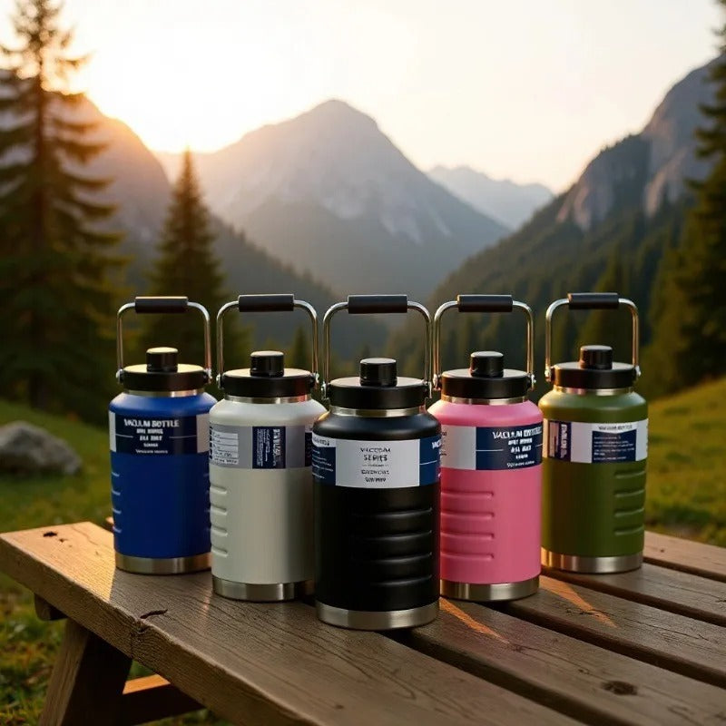 gourde metal 2-litres-5-couleurs différentes