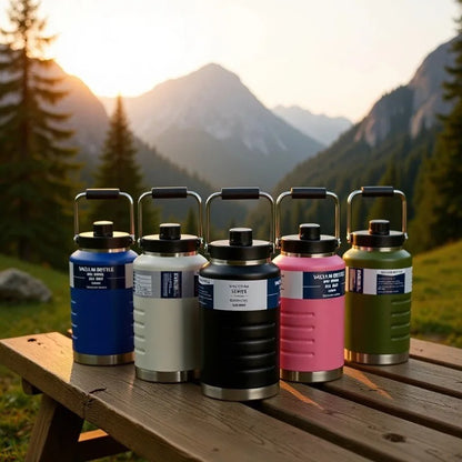 gourde metal 2-litres-5-couleurs différentes