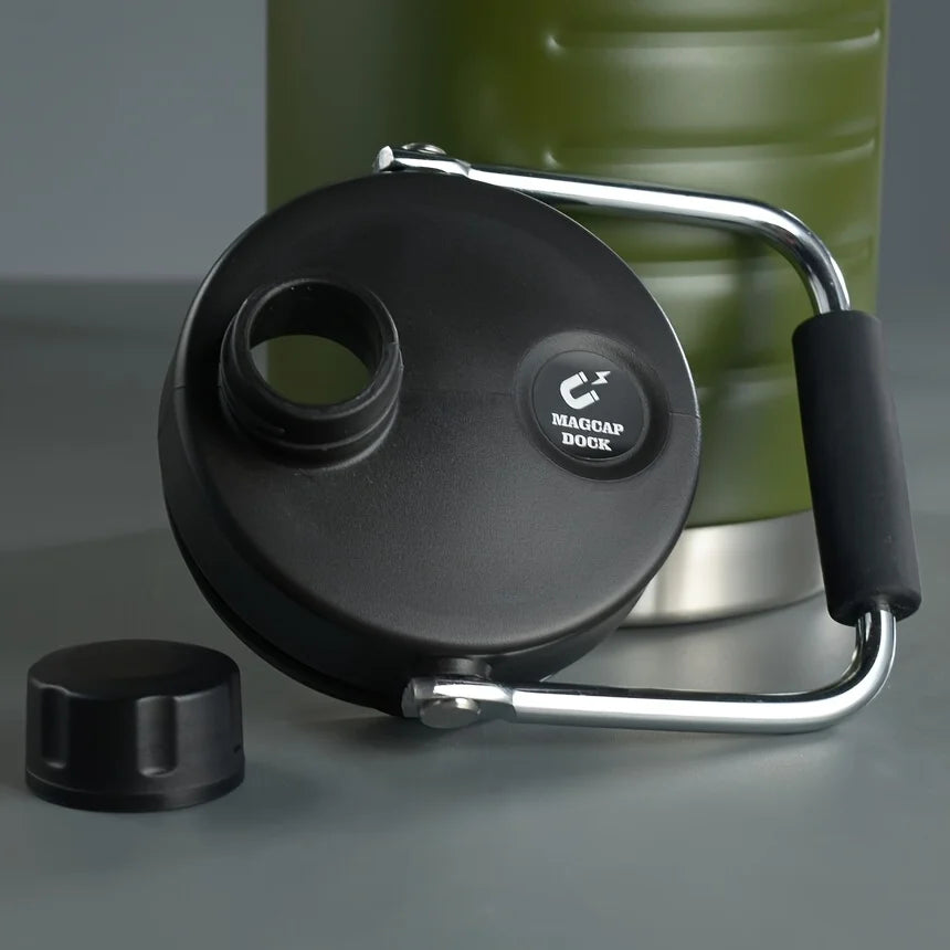 gourde metal couvercle anti-fuite