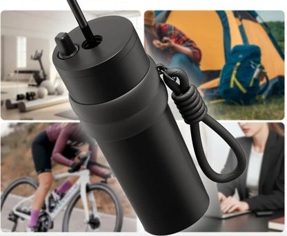 gourde paille pour toutes activités bureau plein air