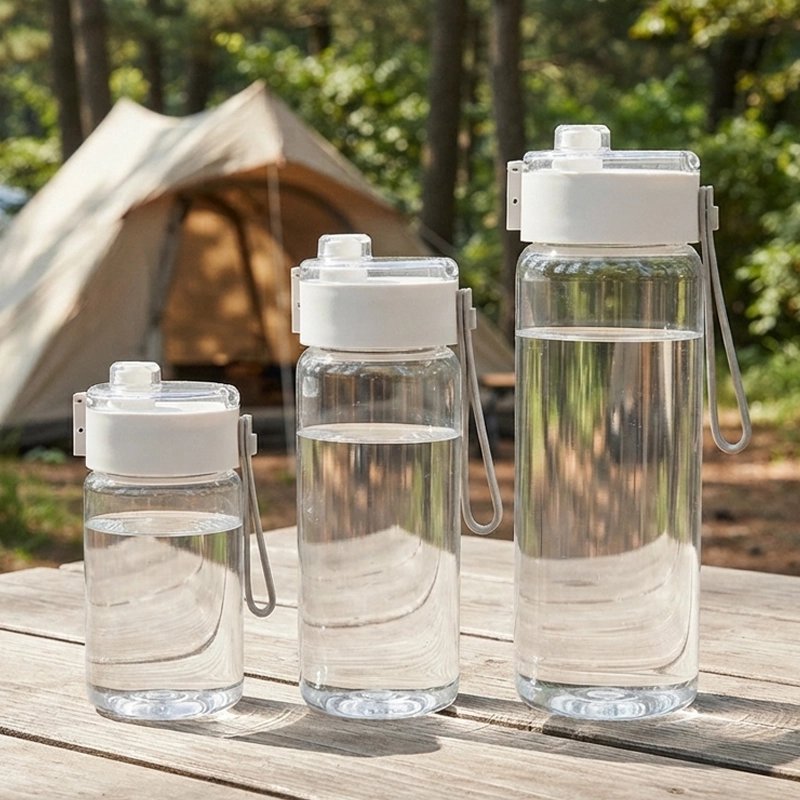 Gourde plastique en trois capacités différentes