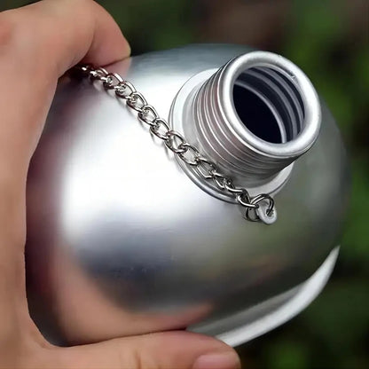 gourdes aluminium avec goulot format pratique boire directement