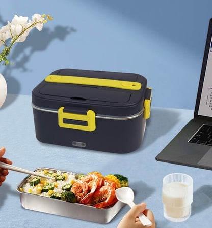Lunch box chauffante sur table bureau