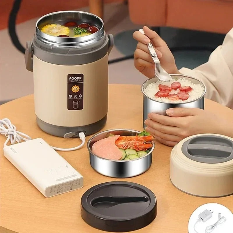 lunch box électrique avec compatrtiements