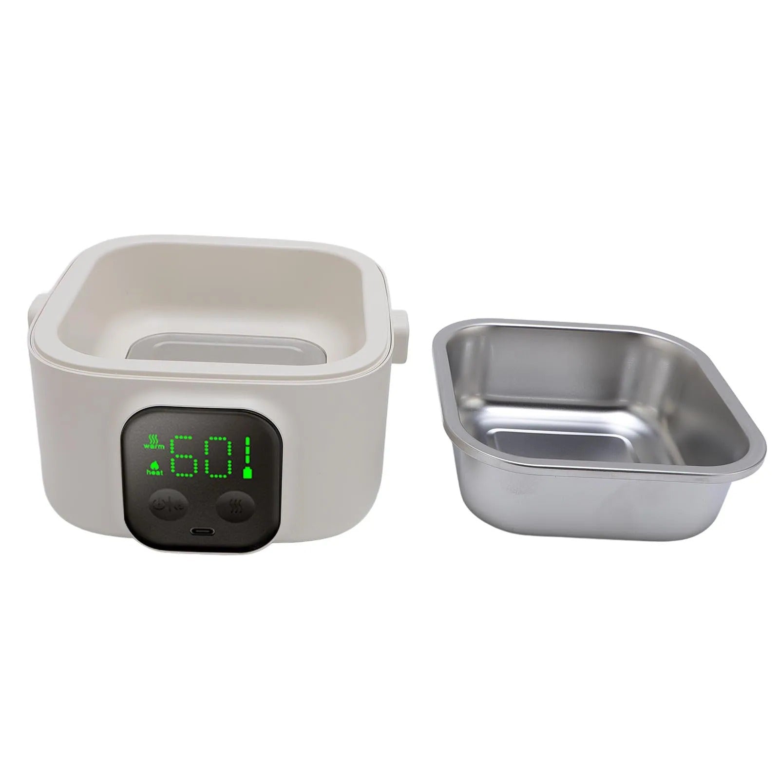 lunch box electrique bol inox amovible