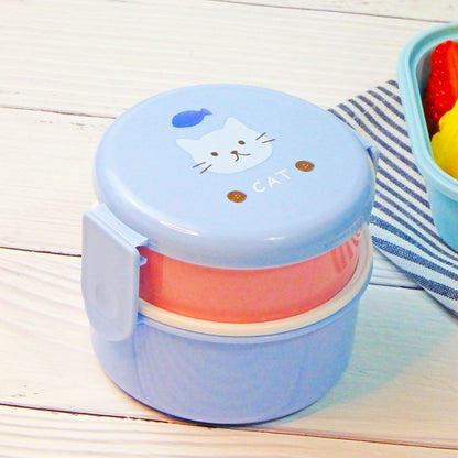 Lunch box enfant bleue sur table