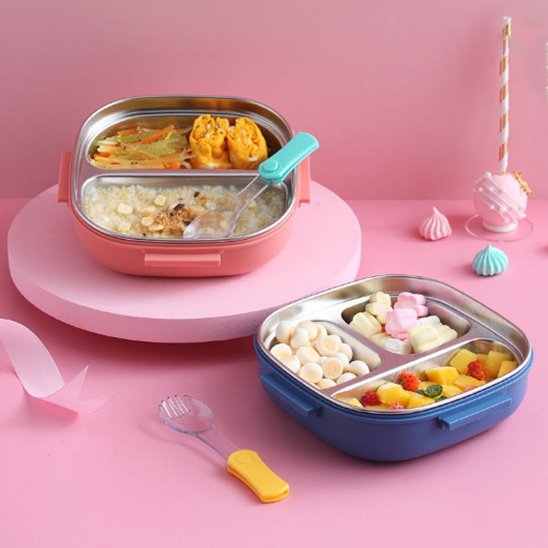 Lunch box enfant en rose ou en bleu