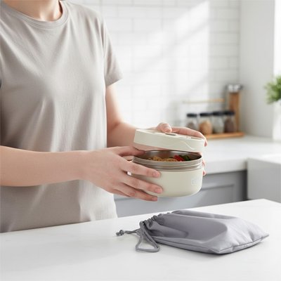 Lunch box isotherme avec pochette transport