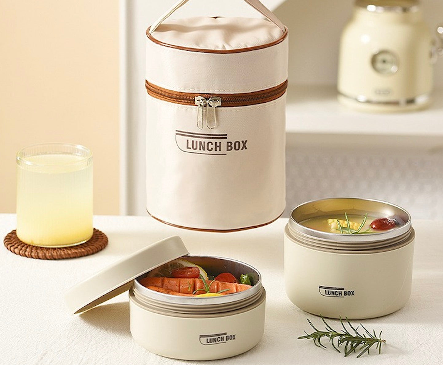 lunch box isotherme beige ThermoTrio